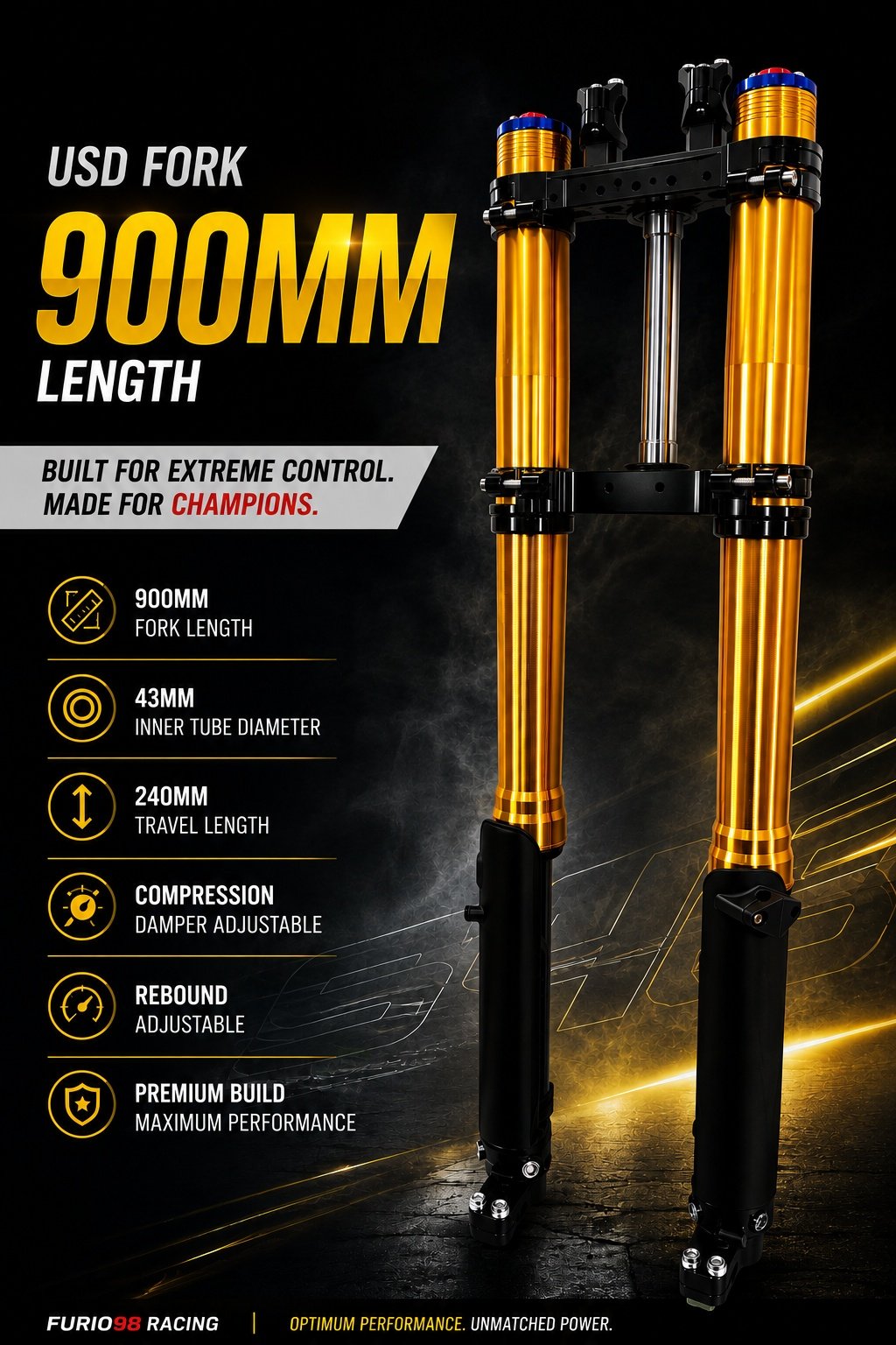 USD Fork 900mm Length